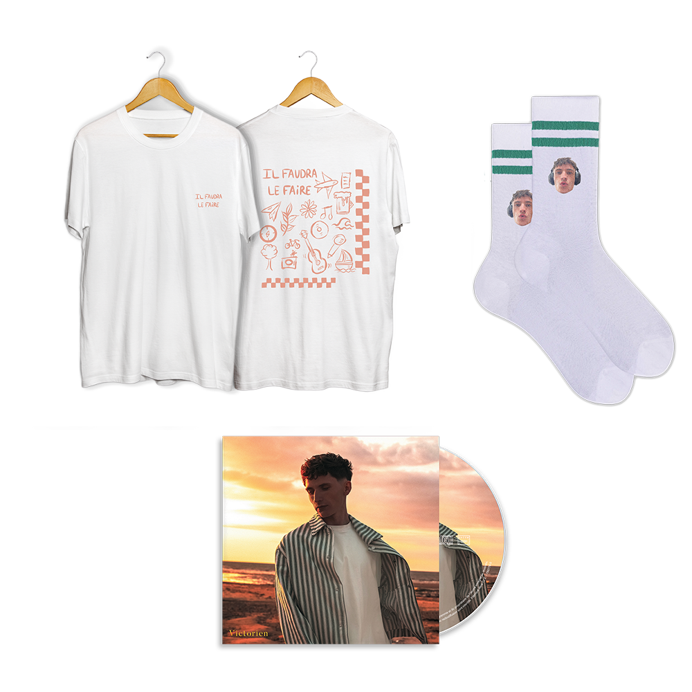PACK CD DÉDICACÉ + T-SHIRT + CHAUSSETTES