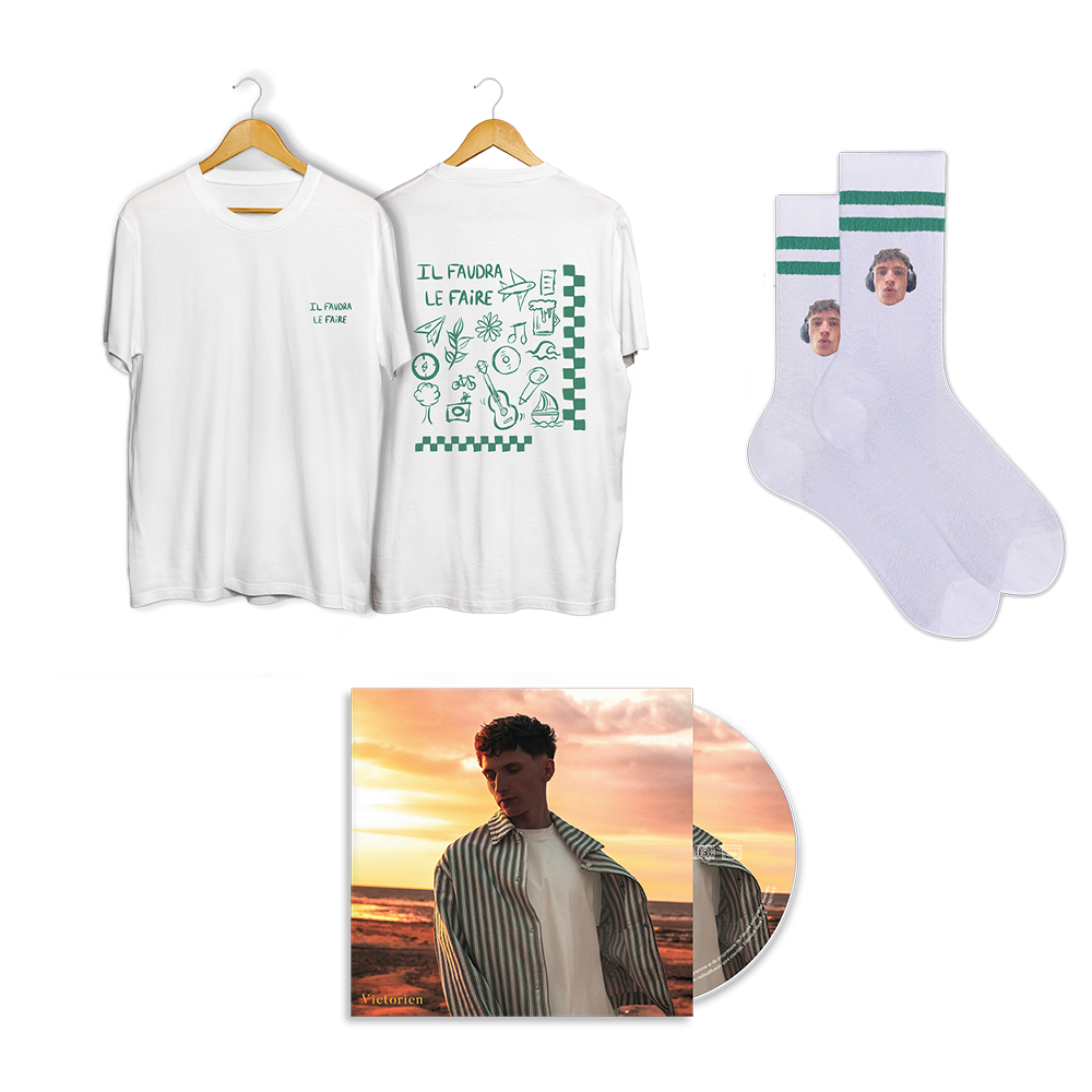 PACK CD DÉDICACÉ + T-SHIRT + CHAUSSETTES